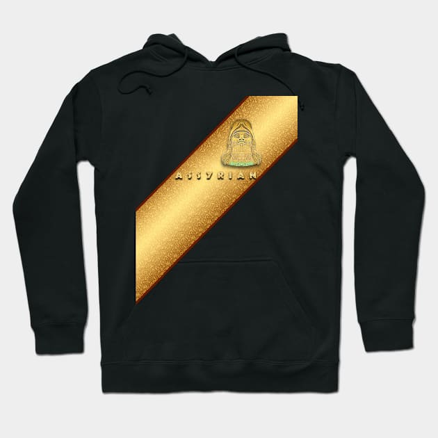 Golden Lamassu Hoodie by doniainart